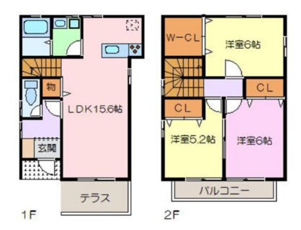 武蔵塚駅 徒歩25分 1階の物件間取画像